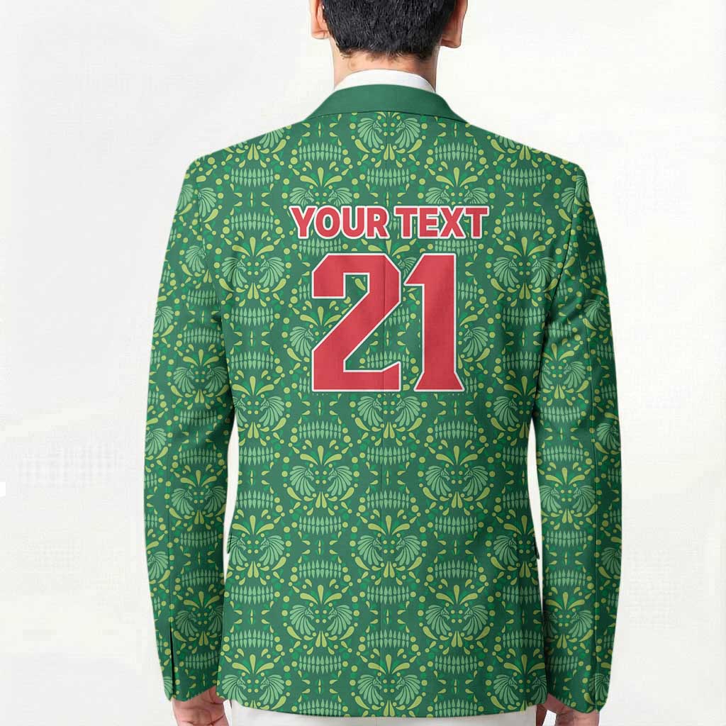 Mexico WC26 Custom Blazer Minimalist Aztec Eagle Green Color