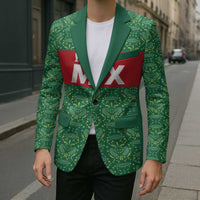 Mexico WC26 Custom Blazer Minimalist Aztec Eagle Green Color
