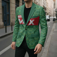 Mexico WC26 Custom Blazer Minimalist Aztec Eagle Green Color