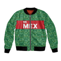 Mexico WC26 Custom Bomber Jacket Minimalist Aztec Eagle Green Color