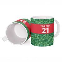 Mexico WC26 Custom Ceramic Mug Minimalist Aztec Eagle Green Color