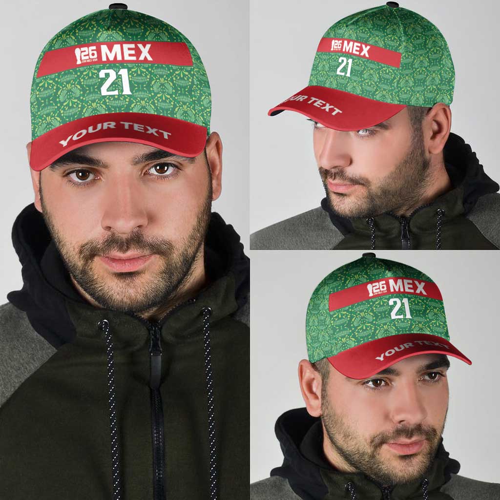 Mexico WC26 Custom Classic Cap Minimalist Aztec Eagle Green Color