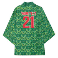 Mexico WC26 Custom Kimono Minimalist Aztec Eagle Green Color