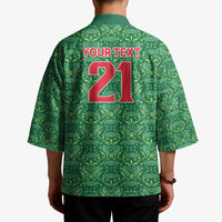 Mexico WC26 Custom Kimono Minimalist Aztec Eagle Green Color