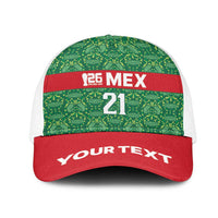 Mexico WC26 Custom Mesh Trucker Cap Minimalist Aztec Eagle Green Color