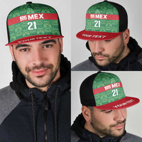 Mexico WC26 Custom Mesh Trucker Cap Minimalist Aztec Eagle Green Color