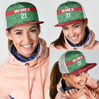 Mexico WC26 Custom Mesh Trucker Cap Minimalist Aztec Eagle Green Color