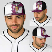 Qatar WC26 Custom Baseball Net Cap Funny La'eeb with Arabic Pattern