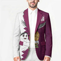 Qatar WC26 Custom Blazer Funny La'eeb with Arabic Pattern