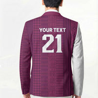 Qatar WC26 Custom Blazer Funny La'eeb with Arabic Pattern
