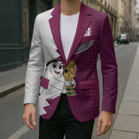 Qatar WC26 Custom Blazer Funny La'eeb with Arabic Pattern