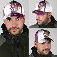 Qatar WC26 Custom Classic Cap Funny La'eeb with Arabic Pattern