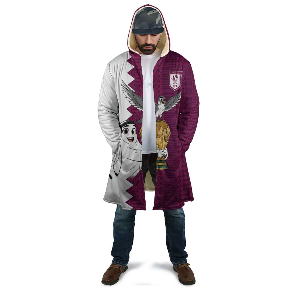 Qatar WC26 Custom Cloak Funny La'eeb with Arabic Pattern