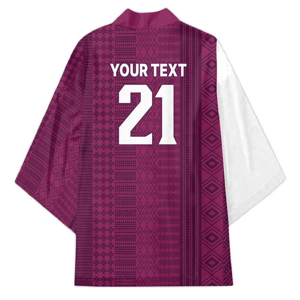 Qatar WC26 Custom Kimono Funny La'eeb with Arabic Pattern