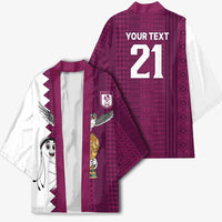 Qatar WC26 Custom Kimono Funny La'eeb with Arabic Pattern