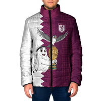 Qatar WC26 Custom Padded Jacket Funny La'eeb with Arabic Pattern
