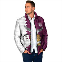 Qatar WC26 Custom Padded Jacket Funny La'eeb with Arabic Pattern