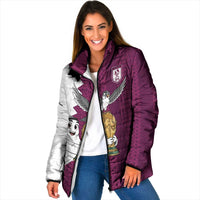 Qatar WC26 Custom Padded Jacket Funny La'eeb with Arabic Pattern