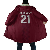 Qatar WC26 Custom Cloak Maroon One Zigzag Pattern