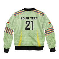 Bolivia Football Custom Bomber Jacket Wiphala Flag Pattern Spirit