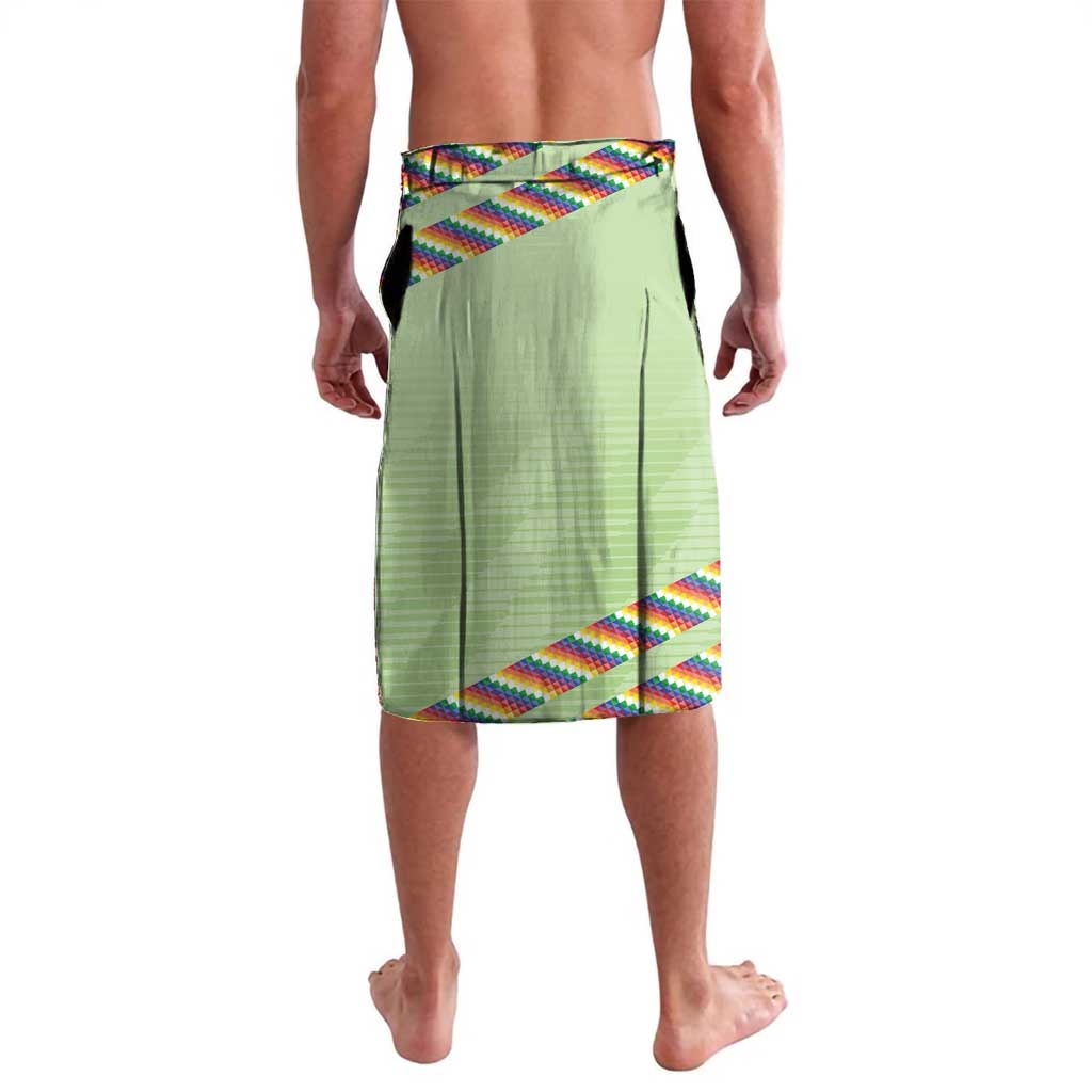 Bolivia Football Custom Lavalava Wiphala Flag Pattern Spirit
