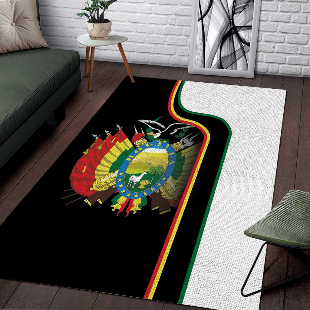 Bolivia Simple Coat of Arm Area Rug