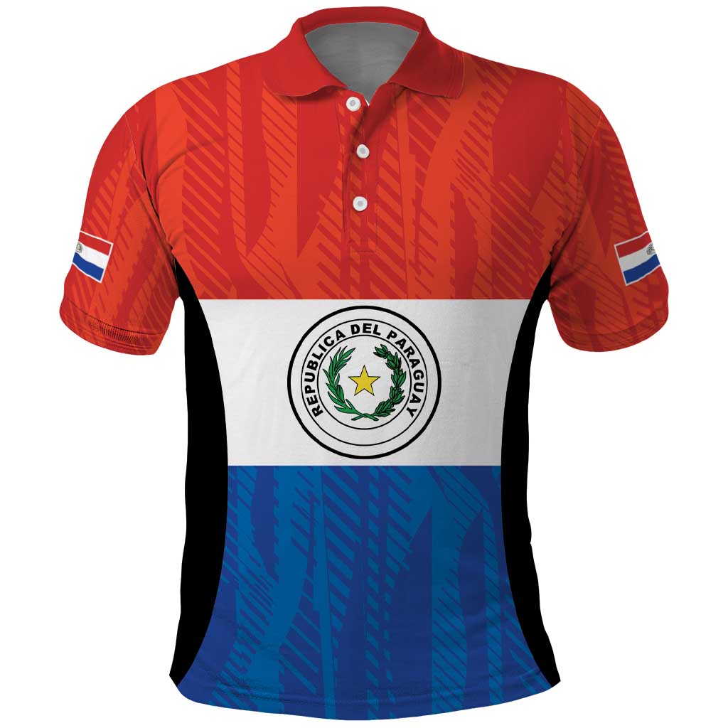 Paraguay Football Custom Polo Shirt Come On Albirroja with Flag Style