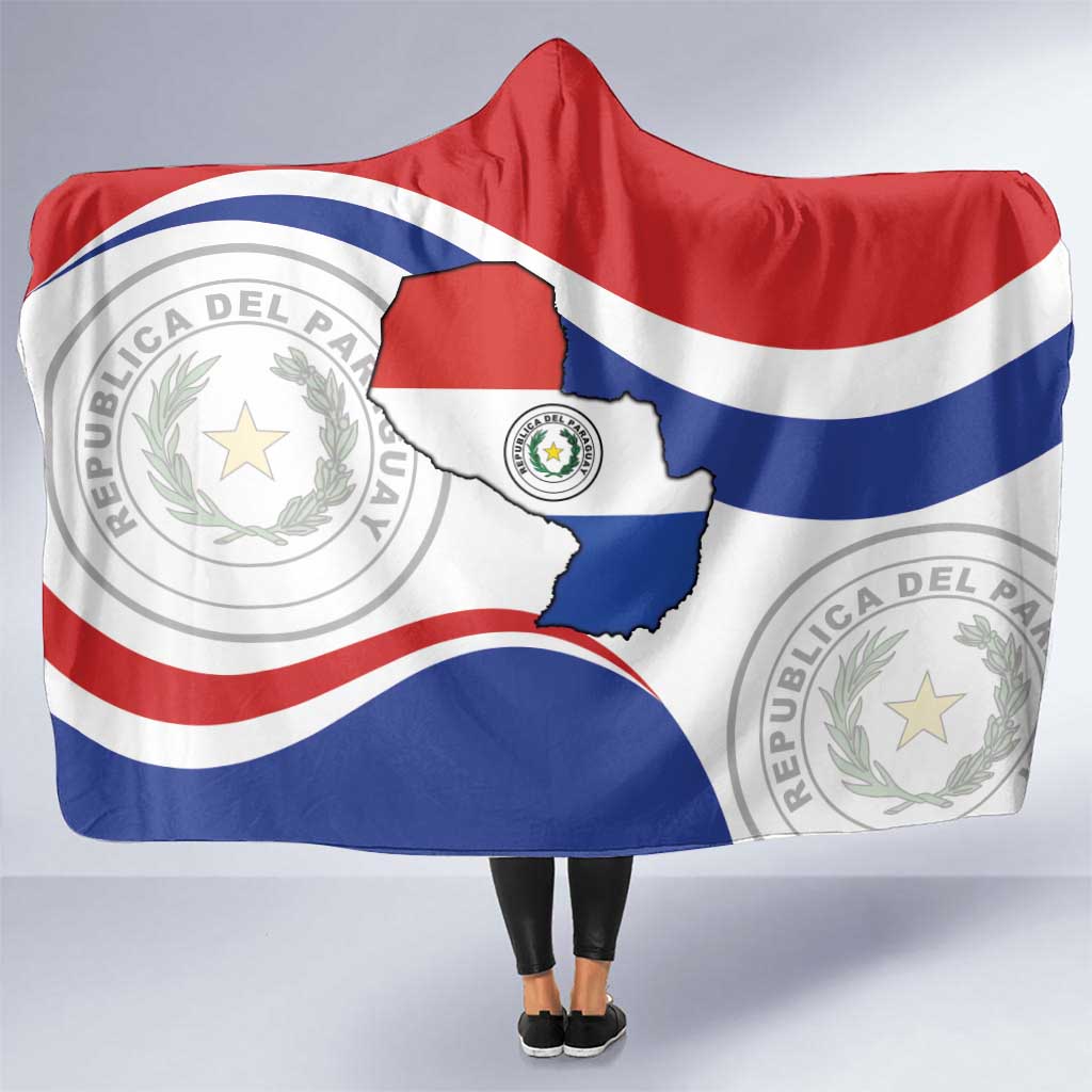 Paraguay Paz y justicia Hooded Blanket Coat of arms of Paraguay