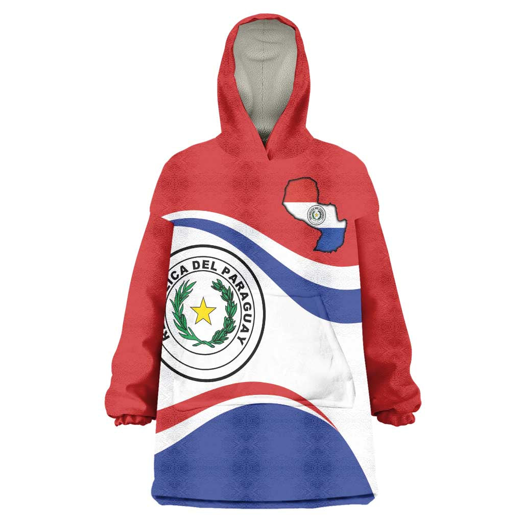 Paraguay Paz y justicia Wearable Blanket Hoodie Coat of arms of Paraguay