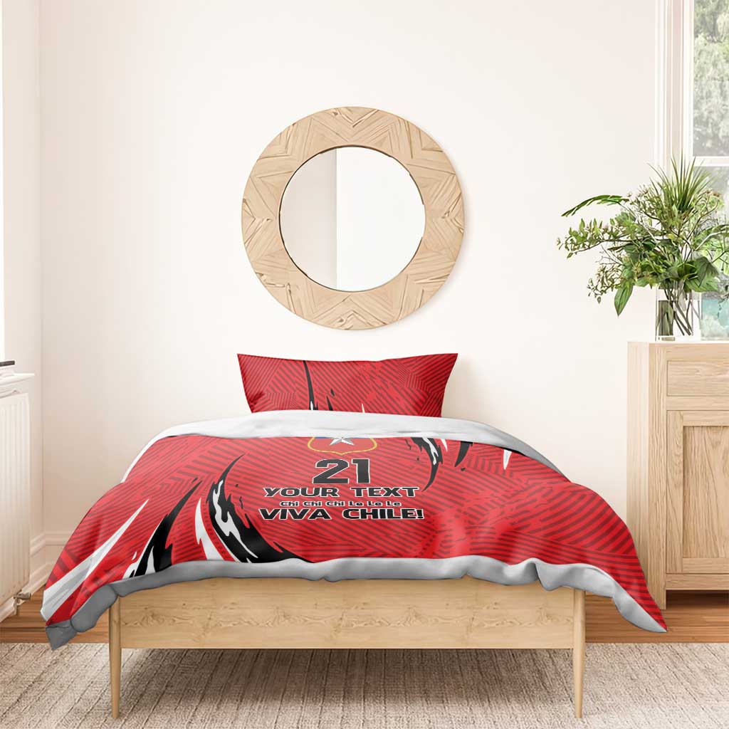 Chile Football Custom Bedding Set Chi Chi Chi Le Le Le Viva Chile