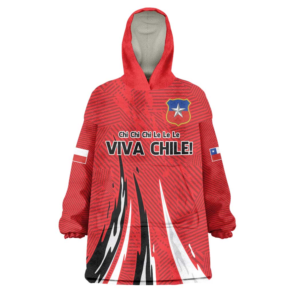 Chile Football Custom Wearable Blanket Hoodie Chi Chi Chi Le Le Le Viva Chile