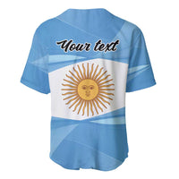 Argentina Flag Day Personalized Baseball Jersey Simple Sol de Mayo