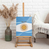 Argentina Flag Day Personalized Canvas Wall Art Simple Sol de Mayo