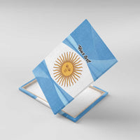 Argentina Flag Day Personalized Canvas Wall Art Simple Sol de Mayo