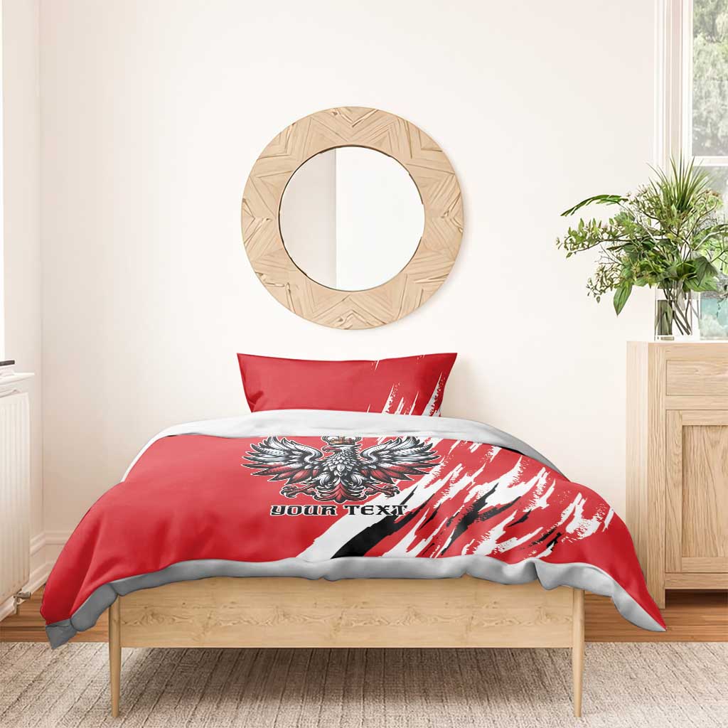 Poland National Flag Day Personalized Bedding Set Polsk Eagle Simple Style