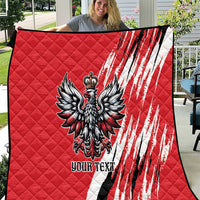 Poland National Flag Day Personalized Quilt Polsk Eagle Simple Style
