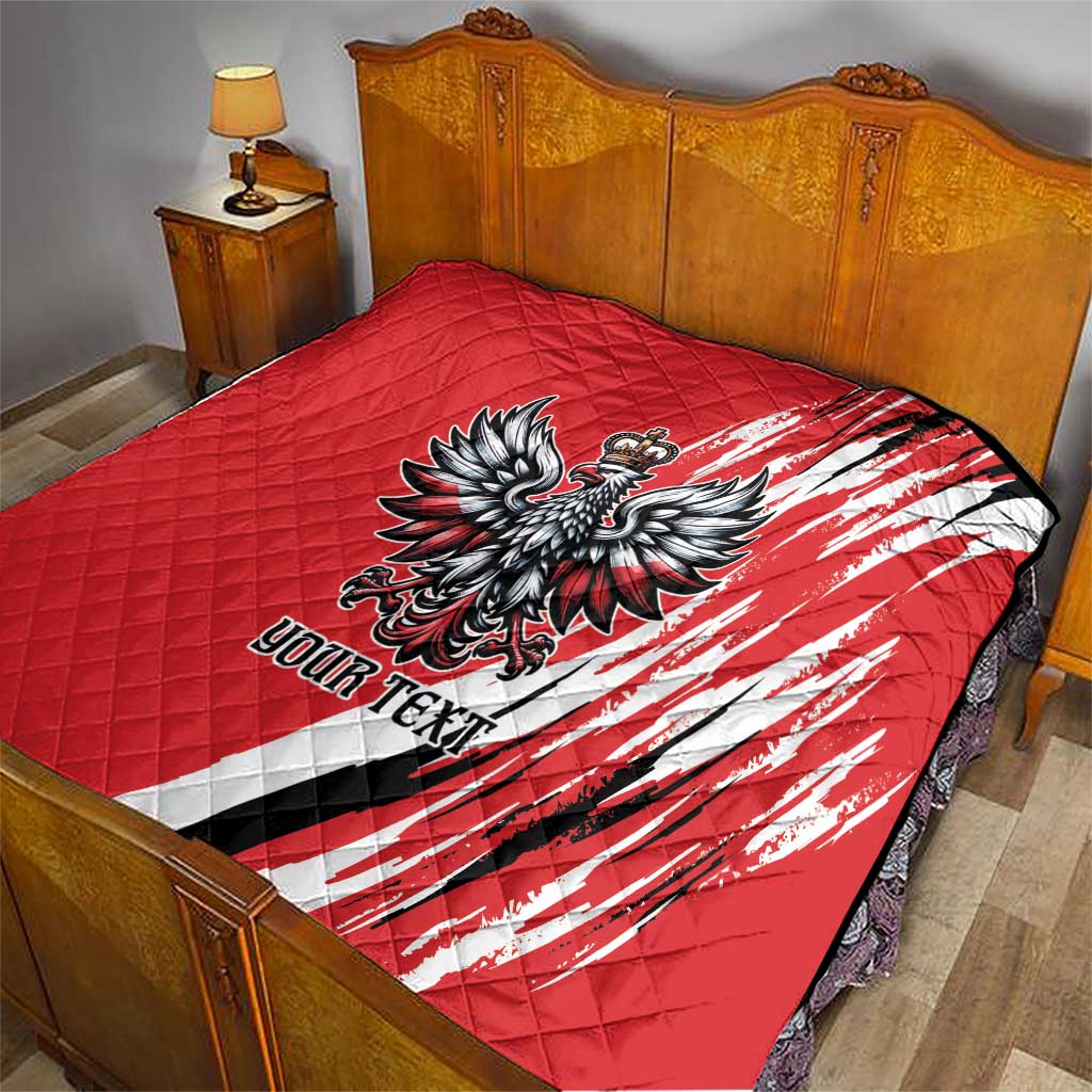 Poland National Flag Day Personalized Quilt Polsk Eagle Simple Style