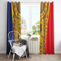 Romania Traditional Embroidery Pattern Window Curtain