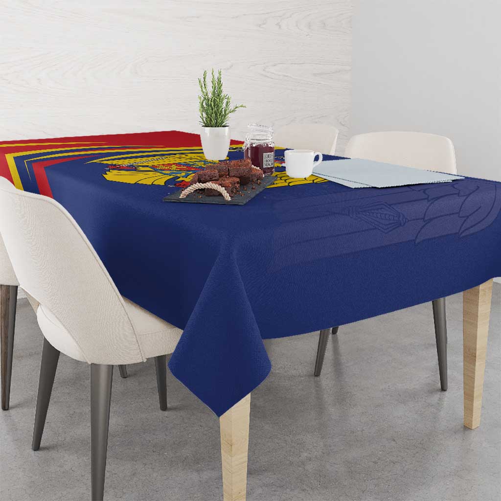 Romania Flag Day Personalized Tablecloth National Golden Eagle