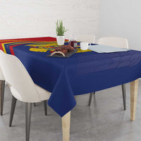 Romania Flag Day Personalized Tablecloth National Golden Eagle