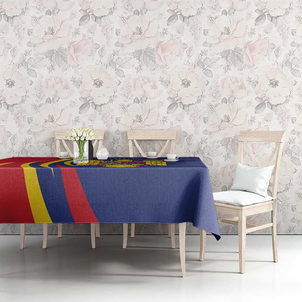Romania Flag Day Personalized Tablecloth National Golden Eagle