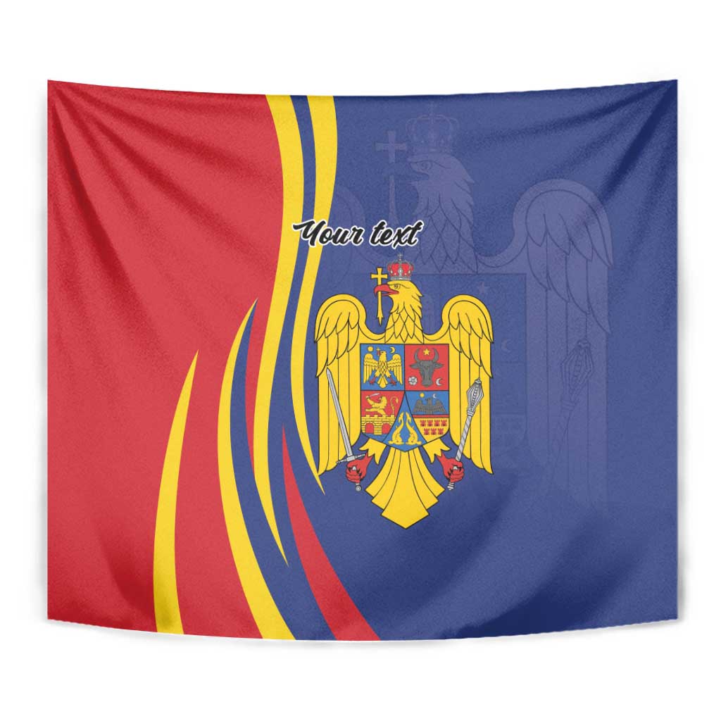 Romania Flag Day Personalized Tapestry National Golden Eagle
