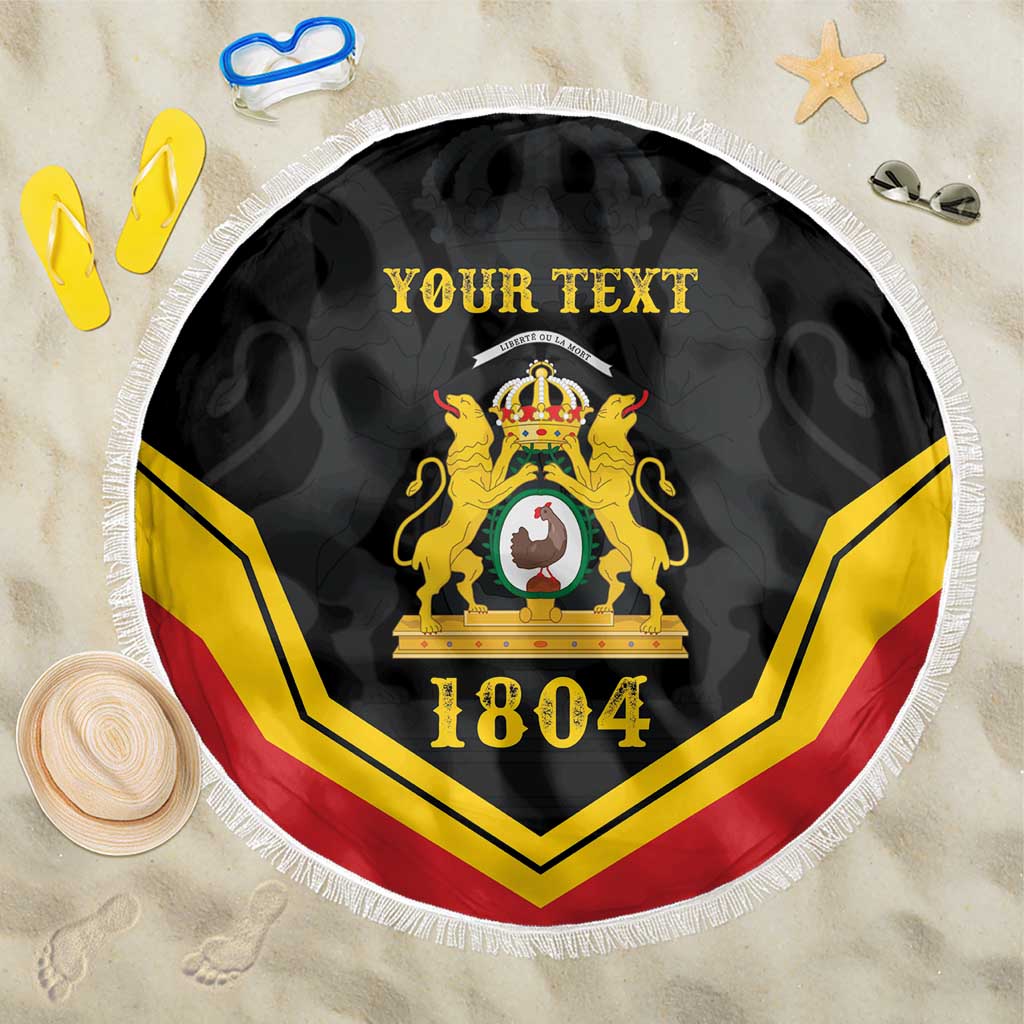 Haiti First Empire 1804-1806 Personalized Beach Blanket Haiti Liberte ou la Mort!