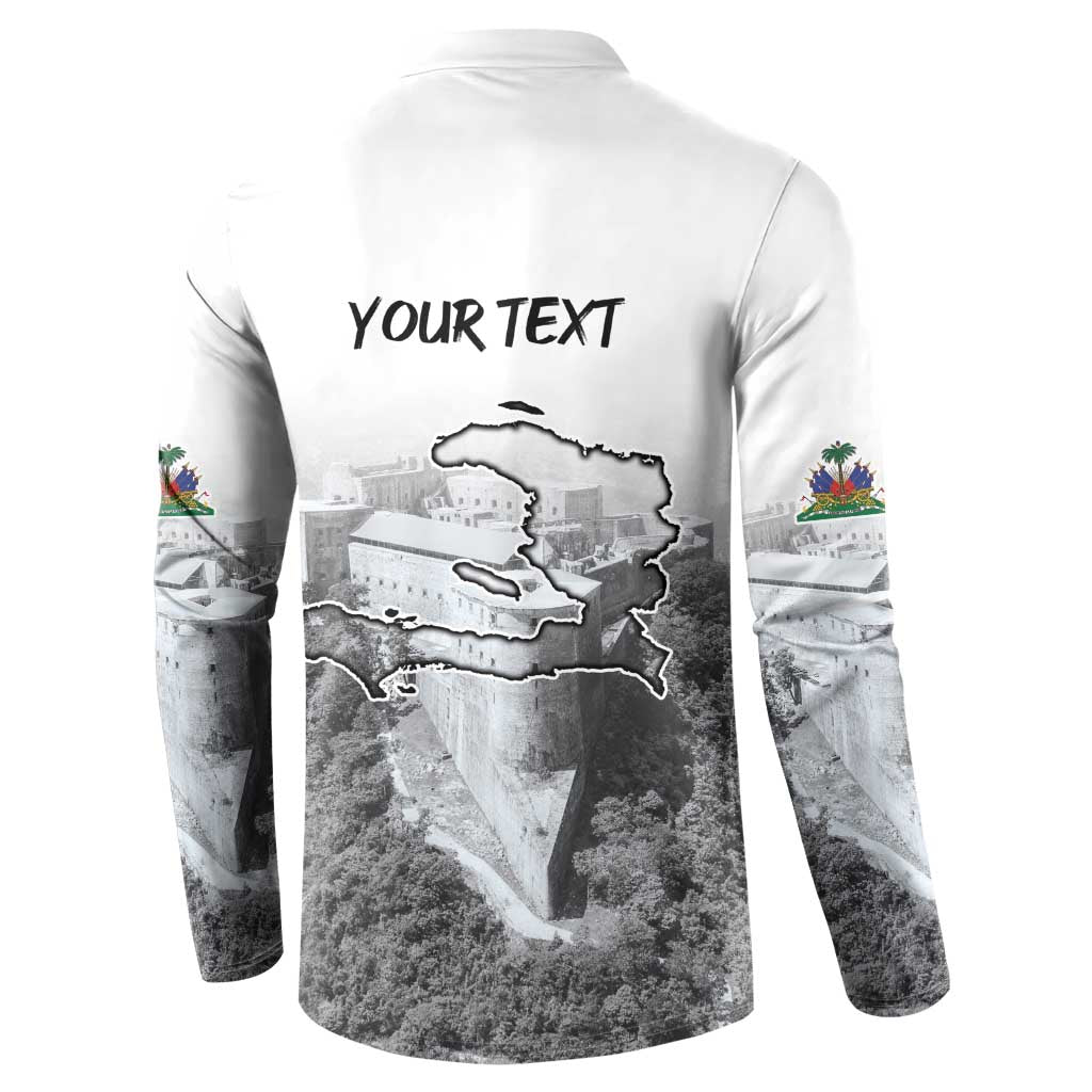 Haiti Pride Citadelle Laferriere 1804 Personalized Button Sweatshirt