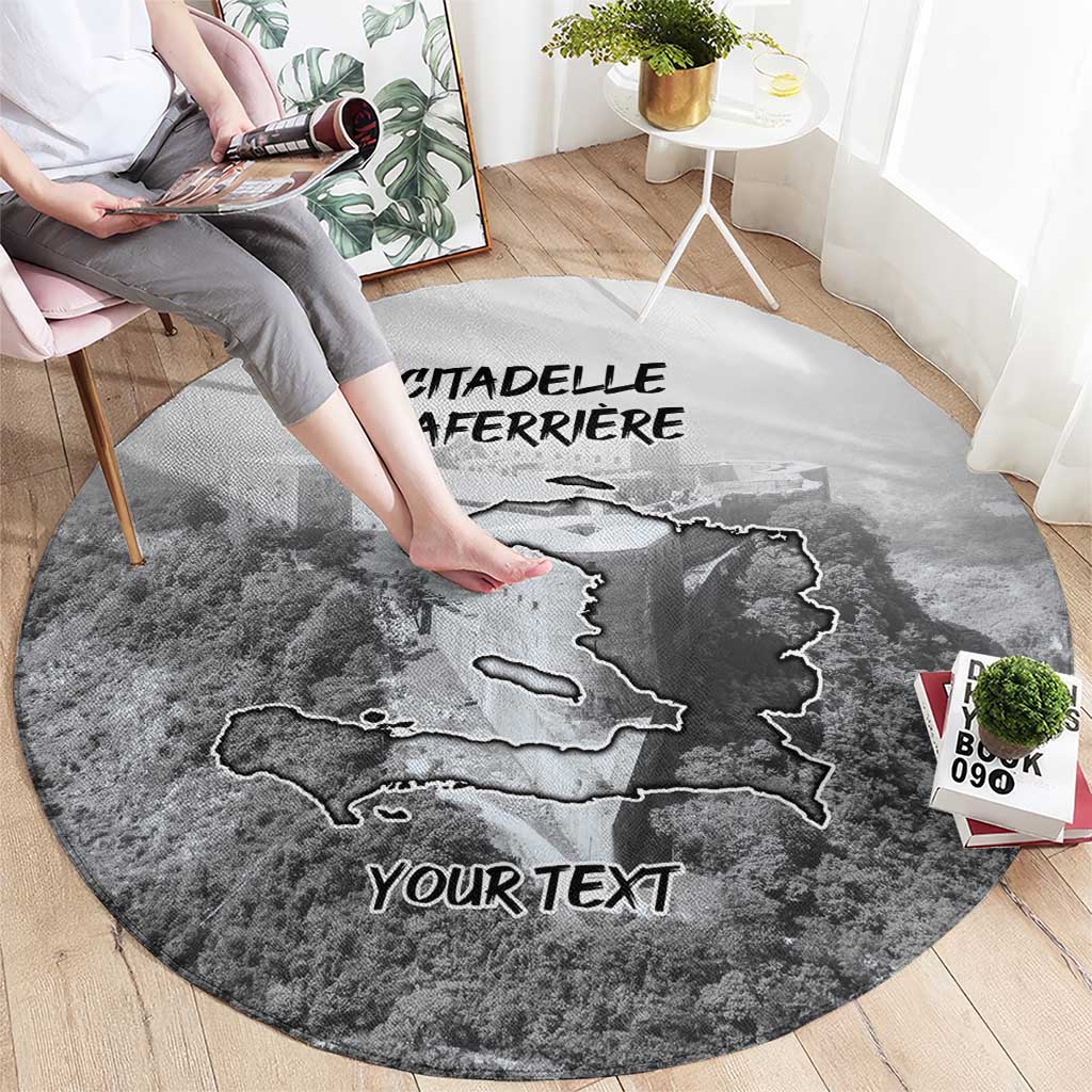 Haiti Pride Citadelle Laferriere 1804 Personalized Round Carpet