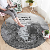 Haiti Pride Citadelle Laferriere 1804 Personalized Round Carpet