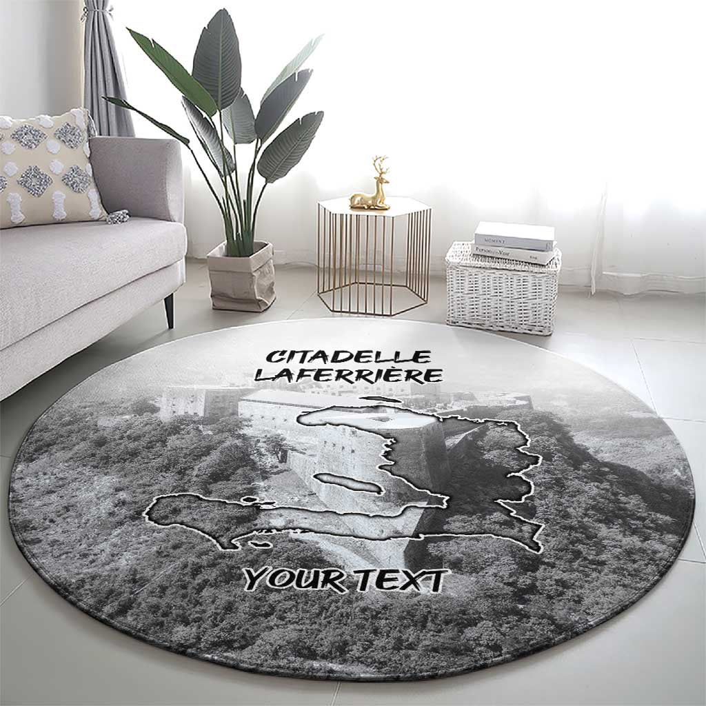 Haiti Pride Citadelle Laferriere 1804 Personalized Round Carpet