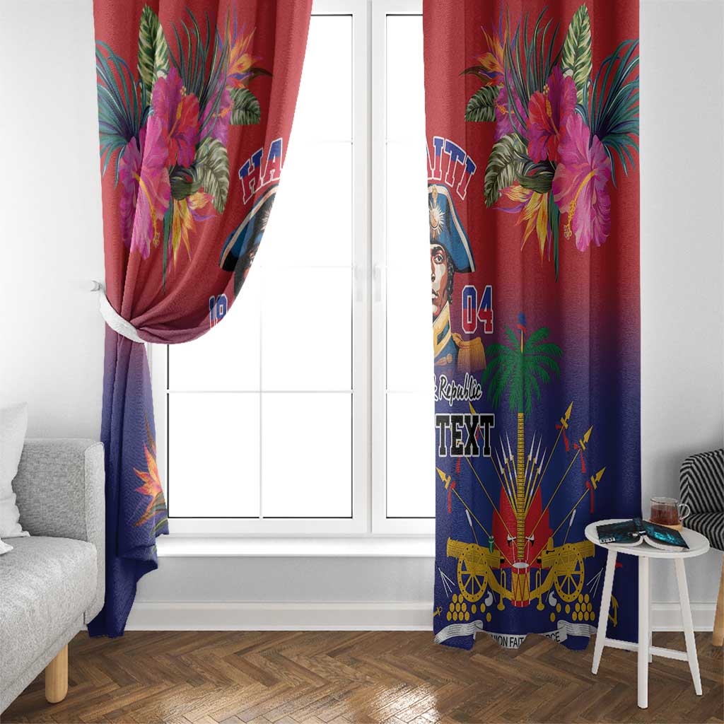Haiti Toussaint Louverture Personalized Window Curtain Haitian Revolution 1804