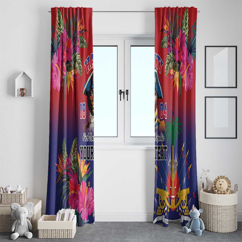 Haiti Toussaint Louverture Personalized Window Curtain Haitian Revolution 1804