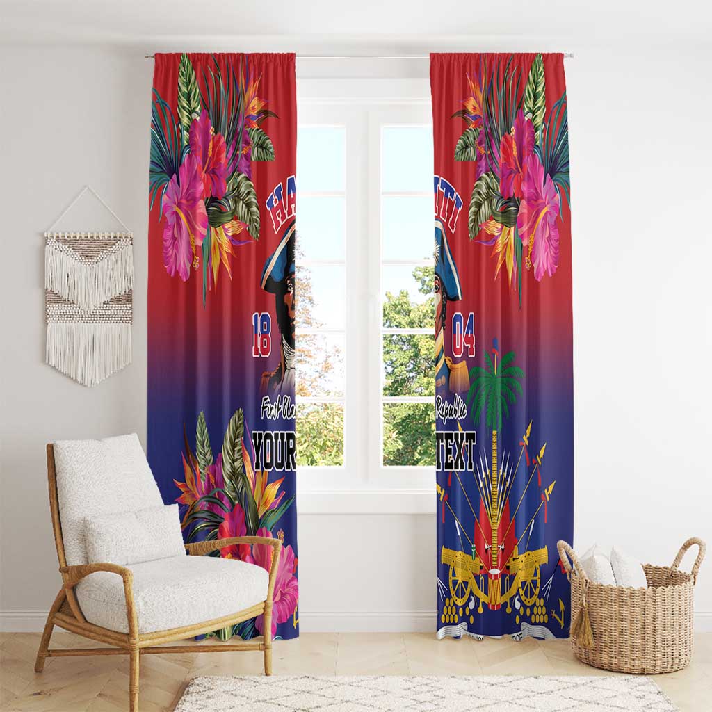 Haiti Toussaint Louverture Personalized Window Curtain Haitian Revolution 1804